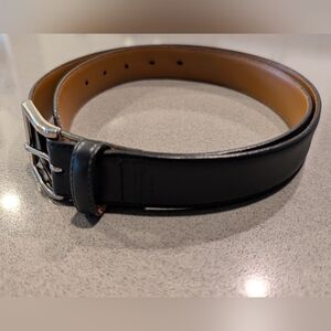 Coach Black and Tan Leather Belt